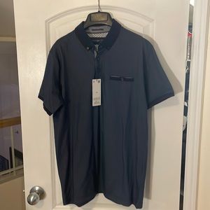 Cactus Man Men's Navy Polo Shirt (NWT, Men's Medium)